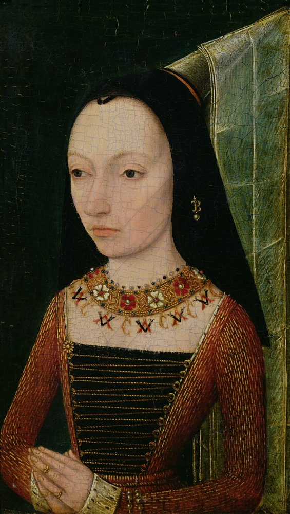 Małgorzata York (1446-1503), księżna Burgundii, ok. 1477 autorstwa Netherlandish School