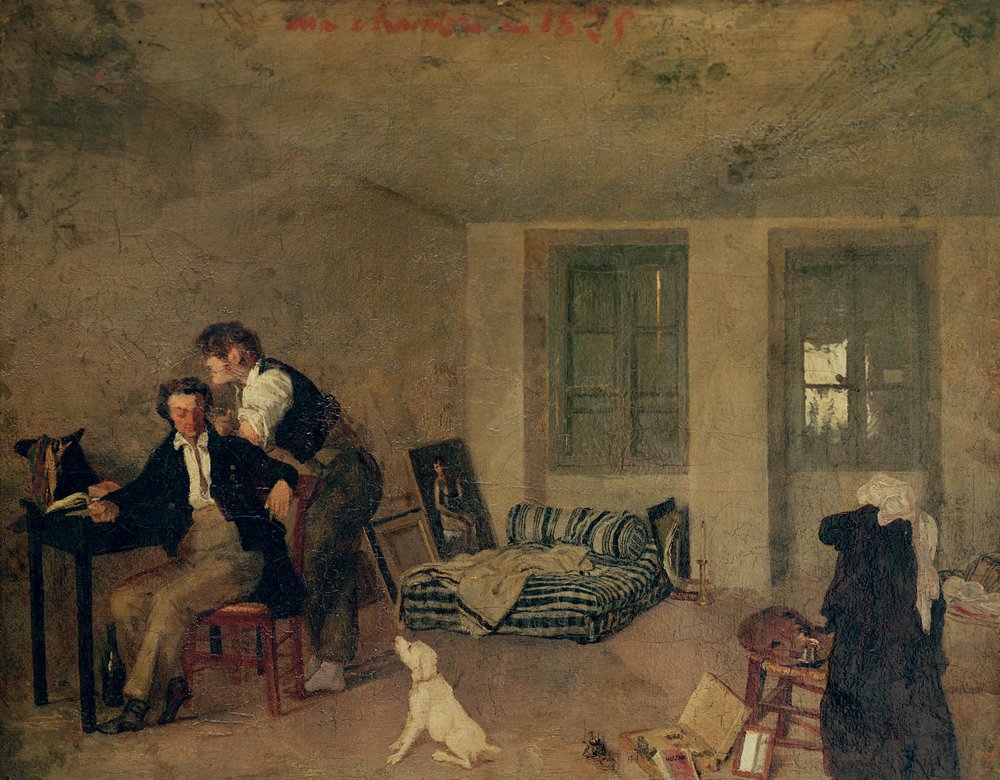 Mój pokój w 1825 roku autorstwa Octave Tassaert