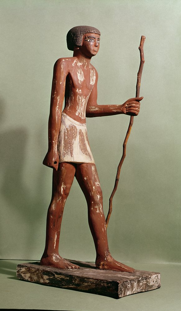 Model urzędnika (drewno malowane) autorstwa Old Kingdom Egyptian