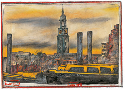 Wieczorem, Hamburg autorstwa Ole West