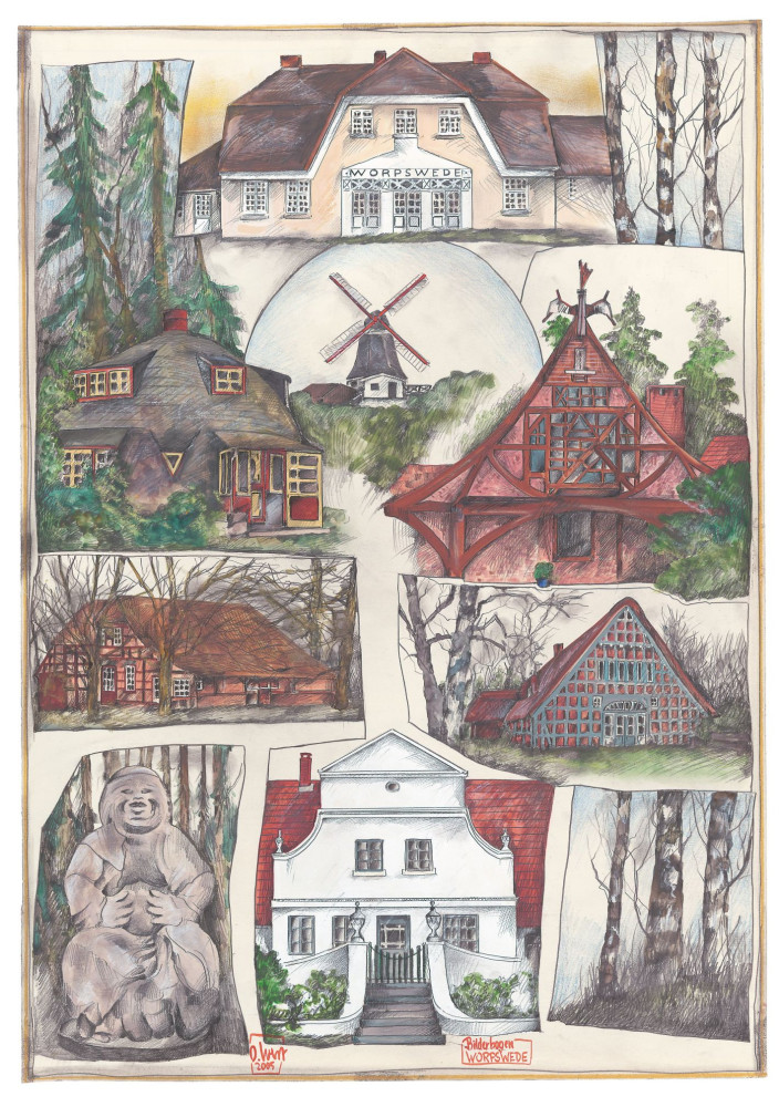 Arkusz obrazkowy Worpswede autorstwa Ole West