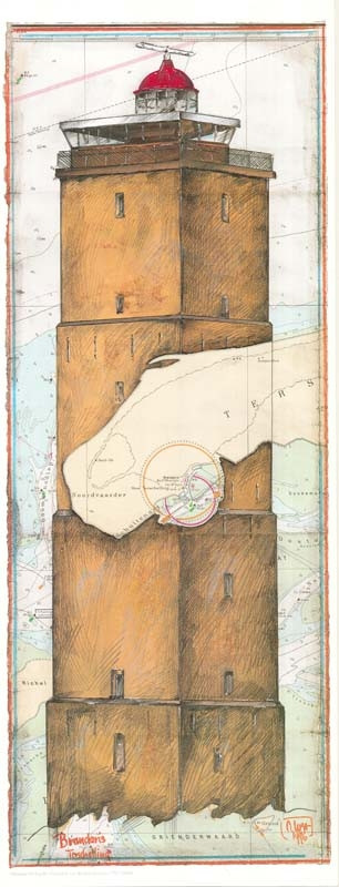 Brandaris / Terschelling / Niderlandy autorstwa Ole West