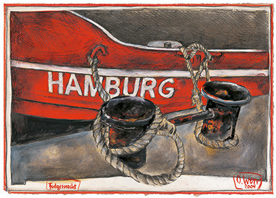 Zacumowany autorstwa Ole West