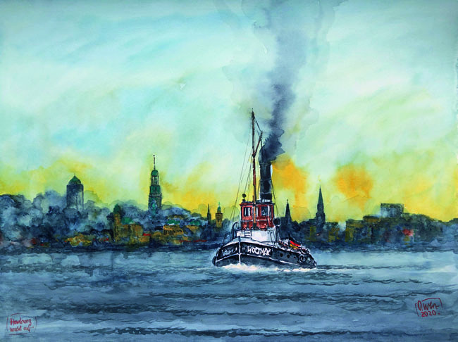 Hamburg budzi się autorstwa Ole West