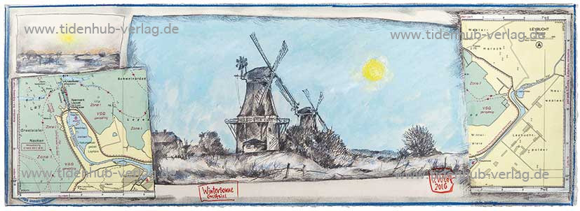 Zimowe słońce Greetsiel autorstwa Ole West