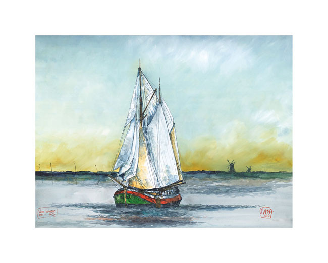 Z wody - Greetsiel autorstwa Ole West