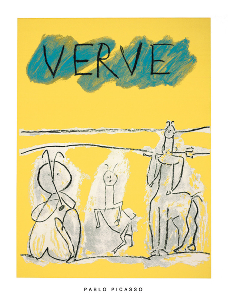 Okładka dla wytwórni Verve, 1951 autorstwa Pablo Picasso