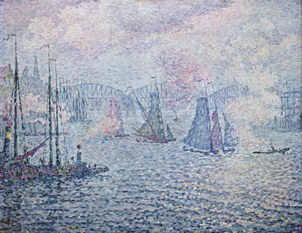 Port w Rotterdamie, czyli opary, 1906 autorstwa Paul Signac