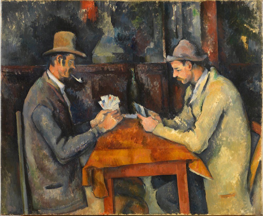 Gracze w karty, ok. 1892-1896 autorstwa Paul Cézanne