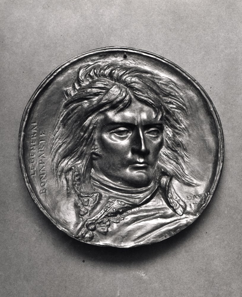 Medalion portretowy generała Bonapartego (1769-1821) ok.1830 (brąz) autorstwa Pierre Jean David d
