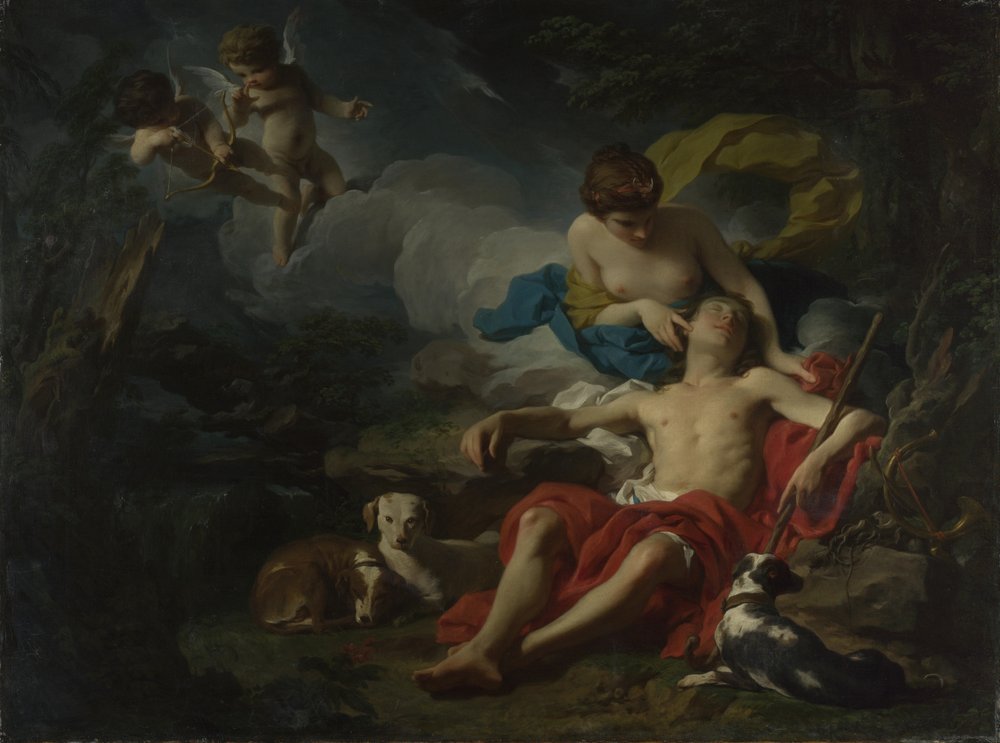 Diana i Endymion, ok. 1745 (olej na płótnie) autorstwa Pierre Subleyras