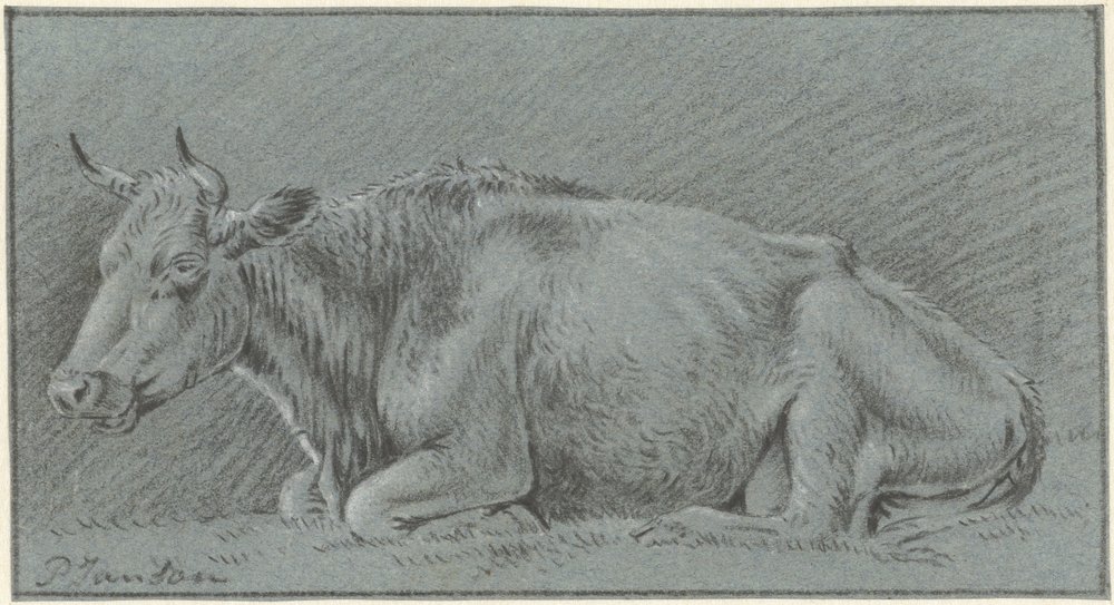 Leżąca krowa autorstwa Pieter Janson