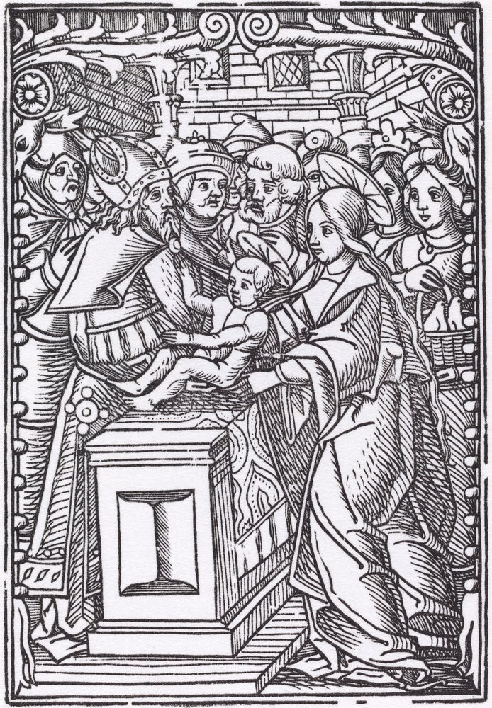Prezentacja w świątyni autorstwa Probably French 16th Century