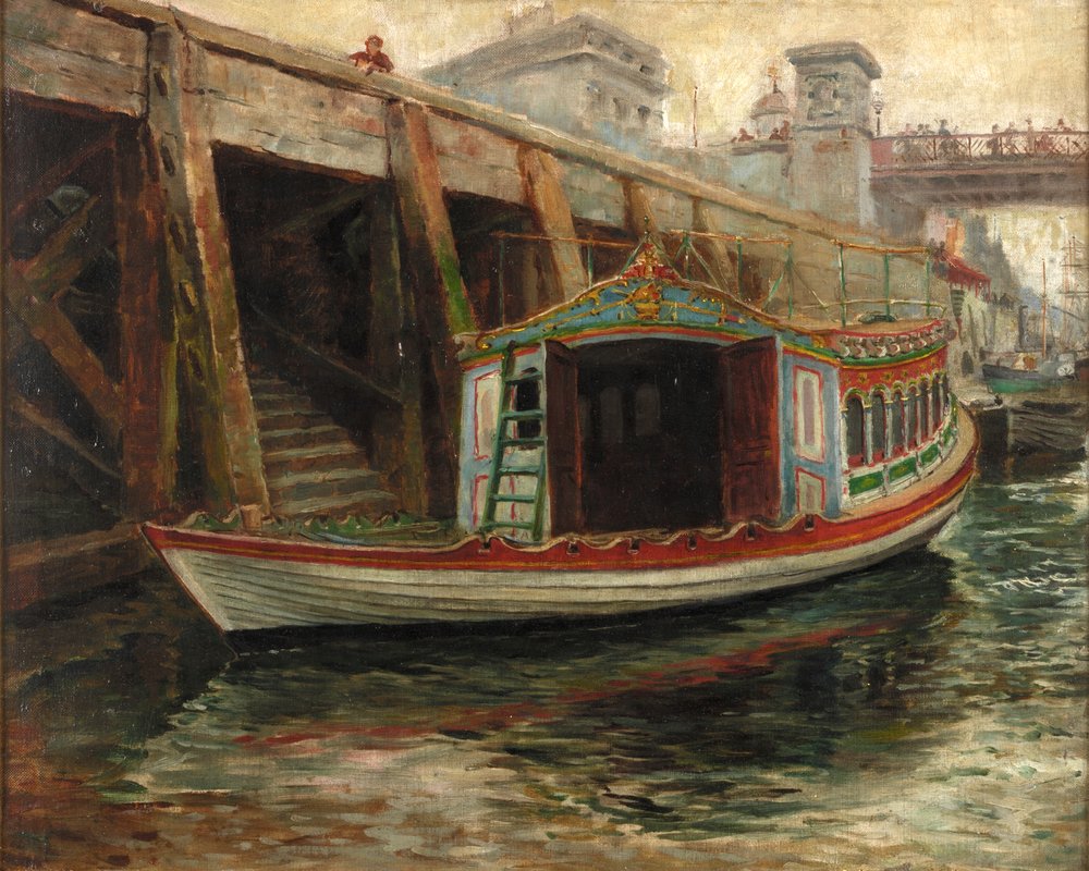 Szkic do „Barki Lorda Burmistrza”, 1891 autorstwa Ralph Hedley