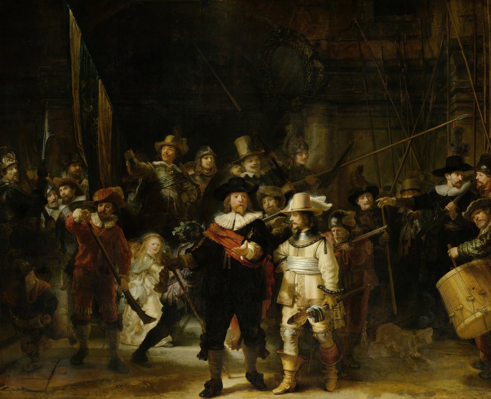 Nocna straż autorstwa Rembrandt van Rijn