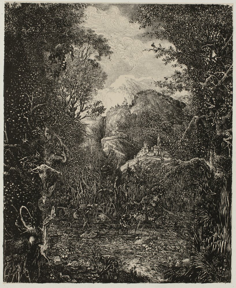 Miasta za bagnami autorstwa Rodolphe Bresdin