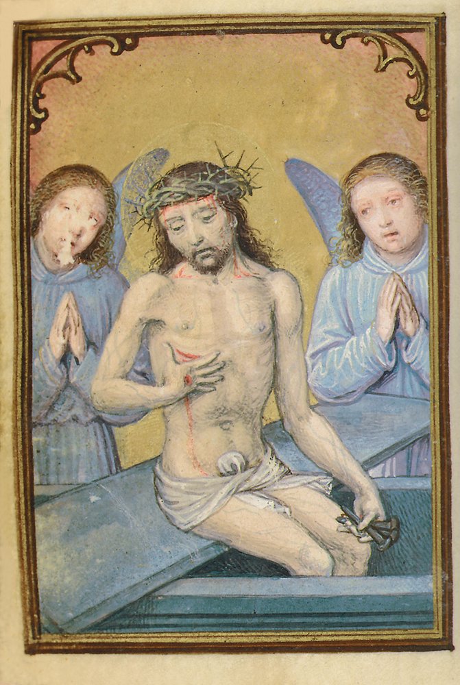 Folio z miniaturowej Księgi Godzin, korzystanie z Rzymu, Brugia, 1530-35 autorstwa Simon Bening