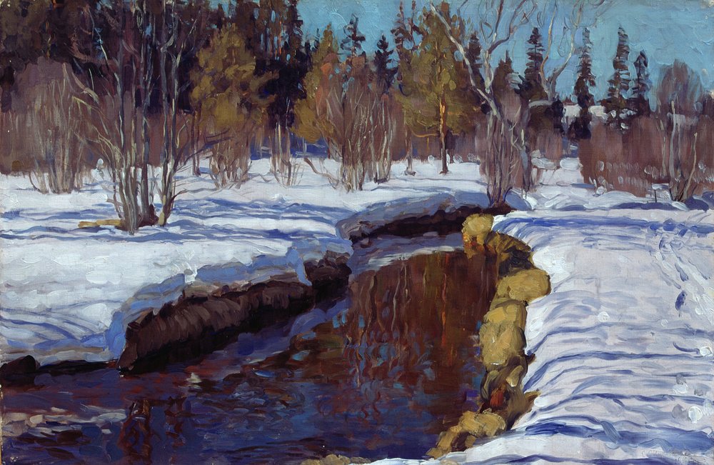 Zima, 1910 autorstwa Stanislav Julianovic Zukovskij