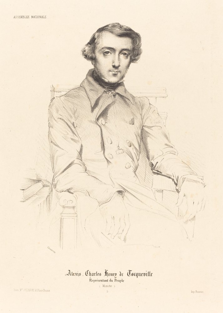 Alexis Charles Henry de Tocqueville autorstwa Théodore Chassériau