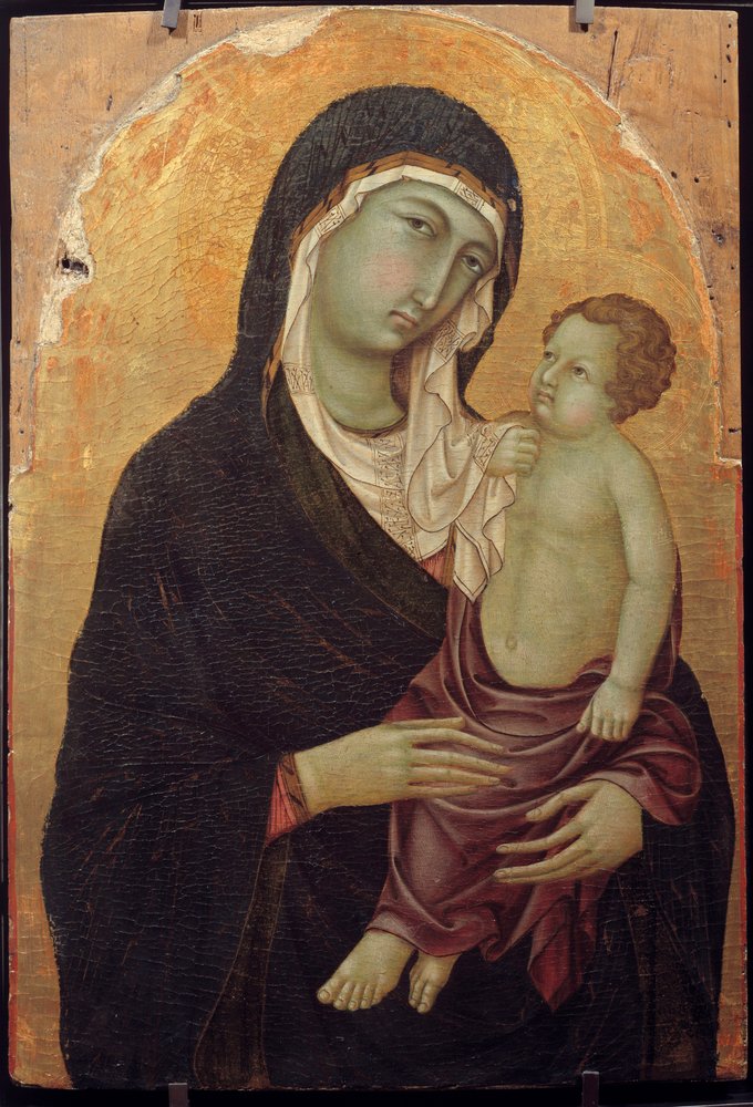 Dziewica z Dzieciątkiem Obraz na drewnie autorstwa Ugolino di Nerio autorstwa Ugolino di Nerio
