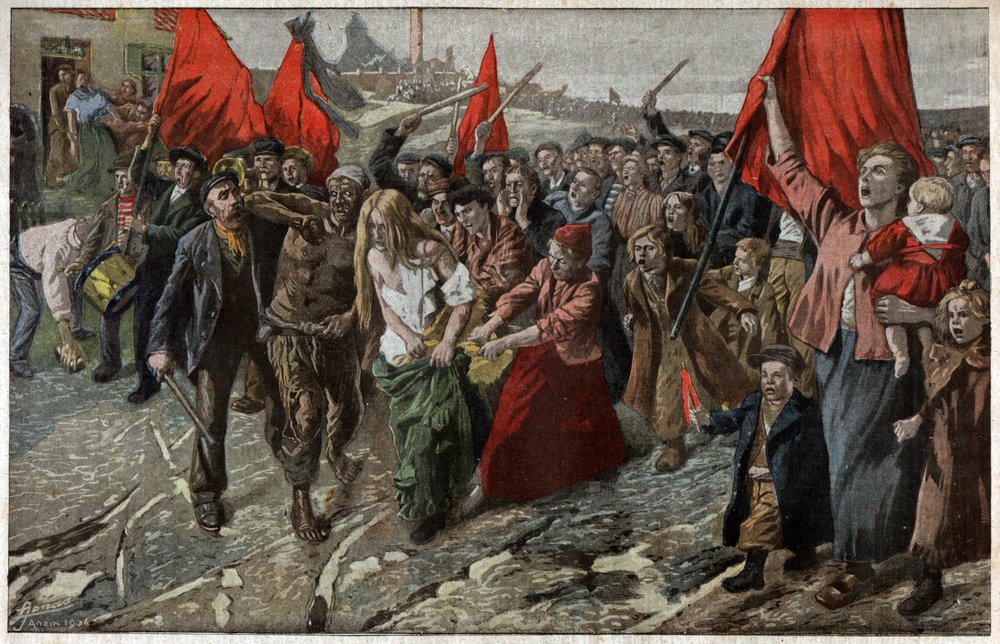 Greve na północy Francji. Strajk na północy Francji. autorstwa French School
