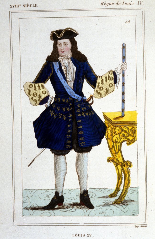 Portret króla Ludwika XV (1710 - 1774). autorstwa Unknown artist