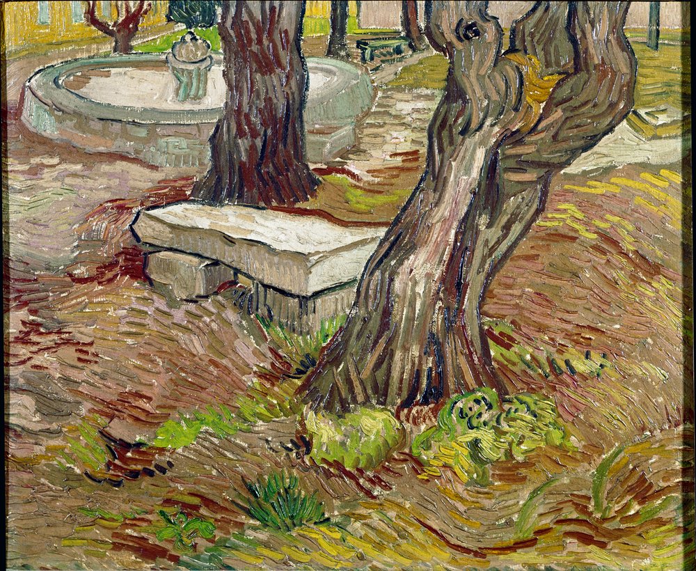 Park przytułku św. Pawła (Saint Paul) w Saint-Remy (Saint Remy) lub