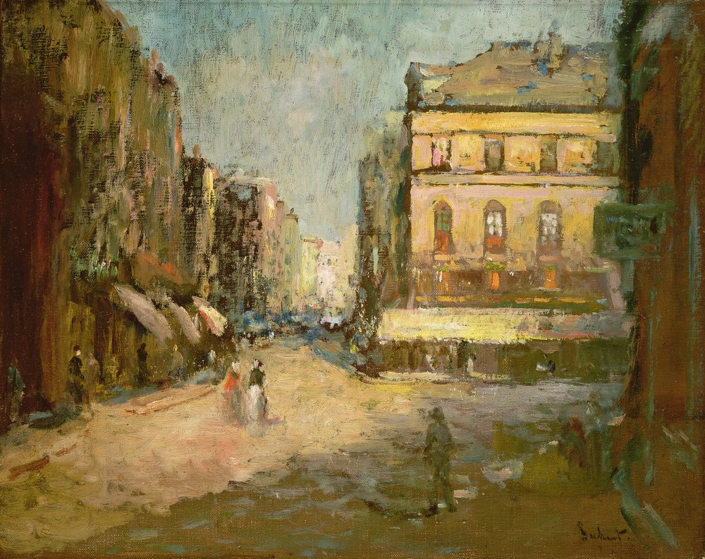 Cafe des Tribunaux (kawiarnia sędziów), Dieppe autorstwa Walter Richard Sickert