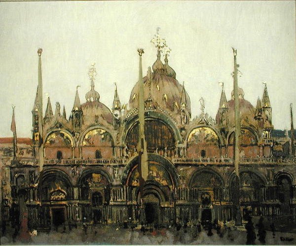 Św. Marek, Wenecja, ok. 1895-96 (olej na płótnie) autorstwa Walter Richard Sickert