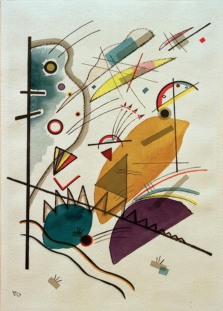 kompozycja autorstwa Wassily Kandinsky