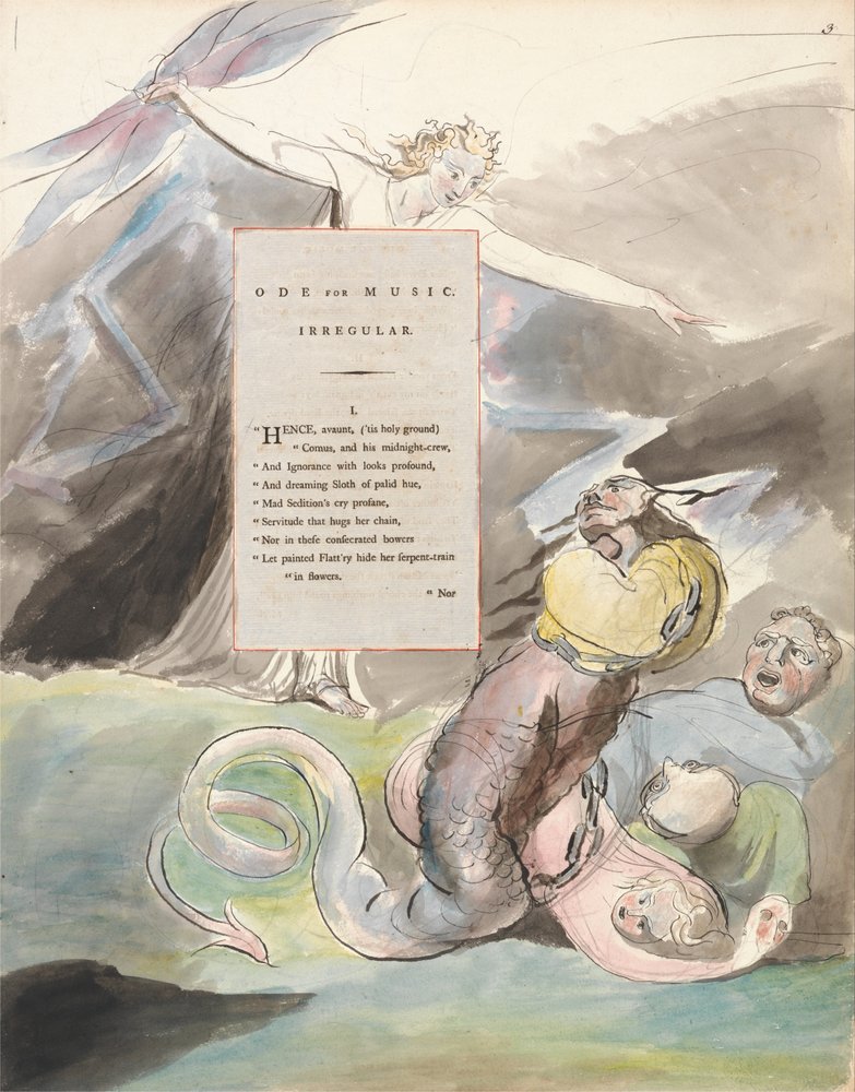Wiersze Thomasa Graya, Design 95, Oda do muzyki. autorstwa William Blake