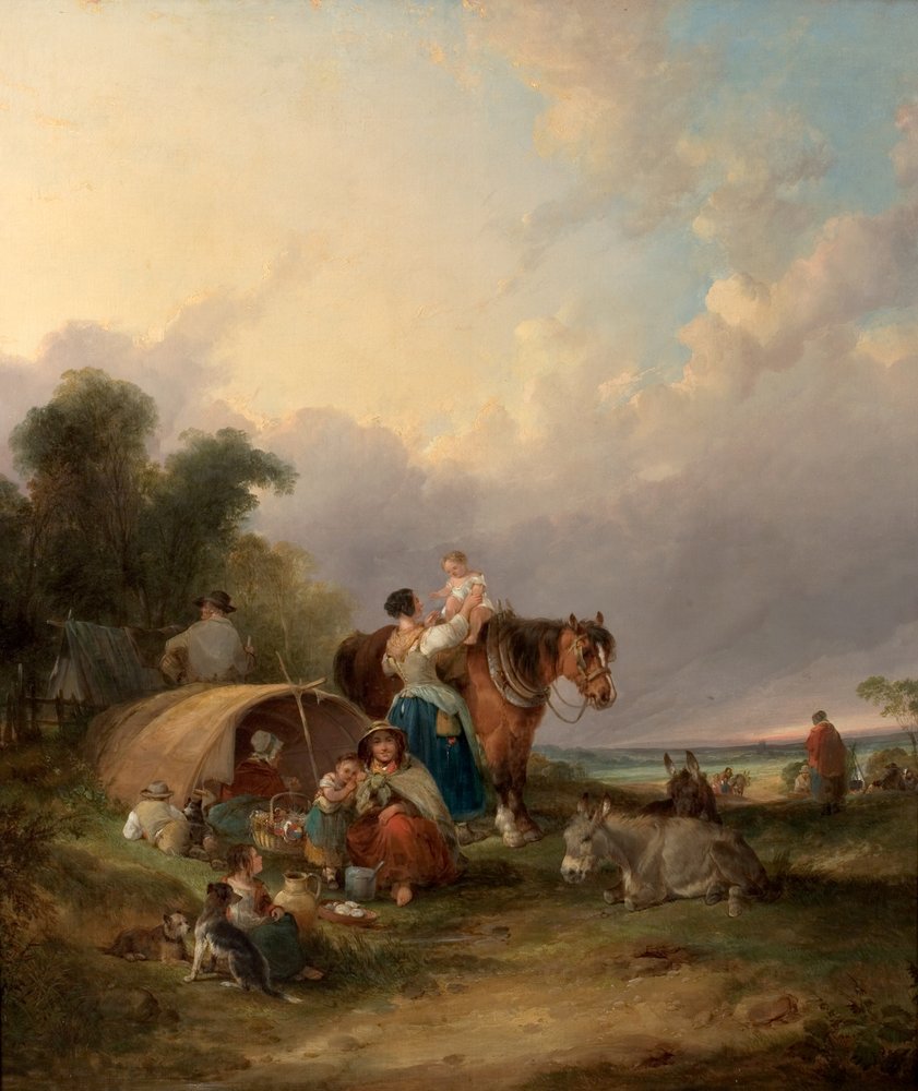 Obóz cygański autorstwa William Snr. Shayer