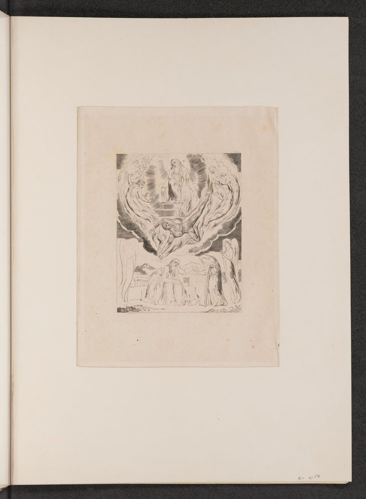 Szatan wychodzący z obecności Pana, 1825. autorstwa William Blake