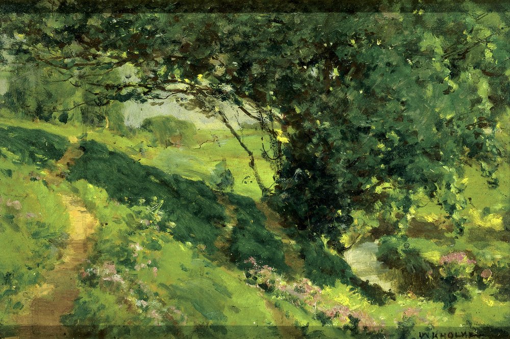Oryginalny szkic "Odpoczynek wędrowców" autorstwa William Henry Holmes
