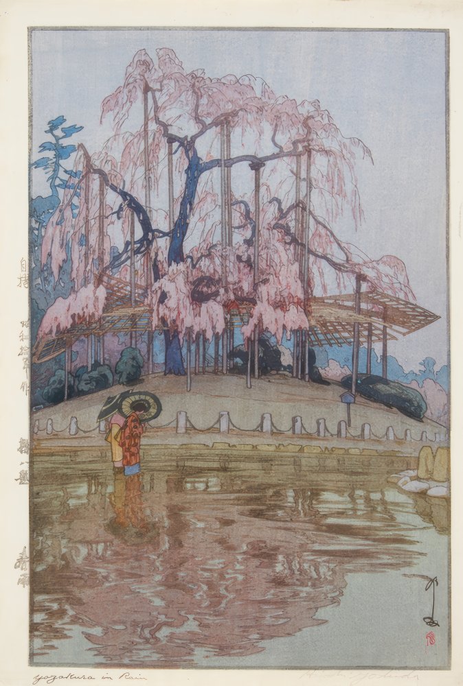 Wiosenny deszcz autorstwa Yoshida Hiroshi