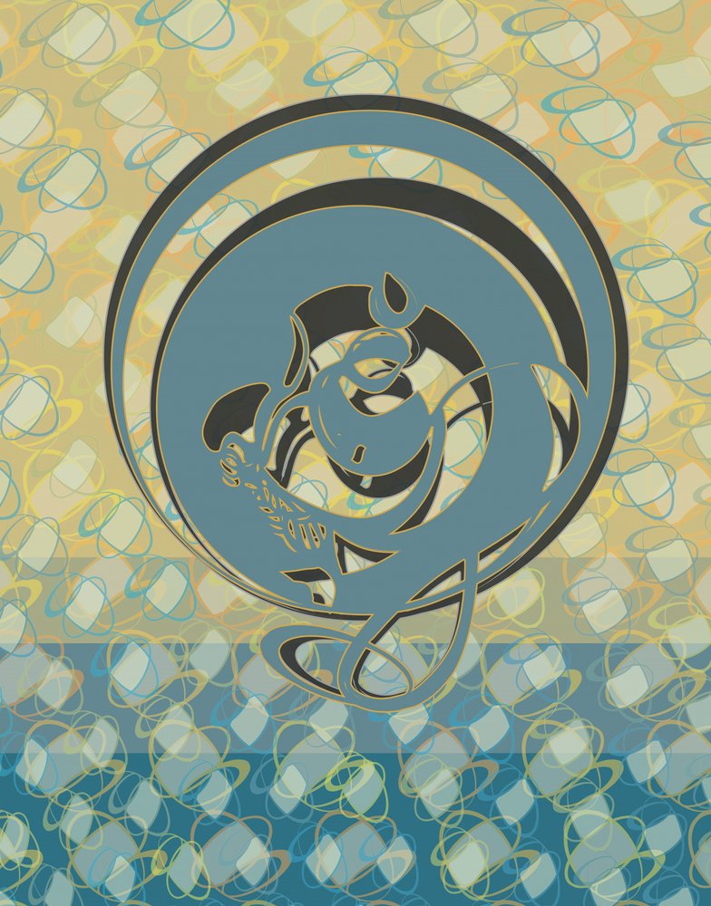 Elegancki Niebieski Smok autorstwa Alejandra Winkhaus