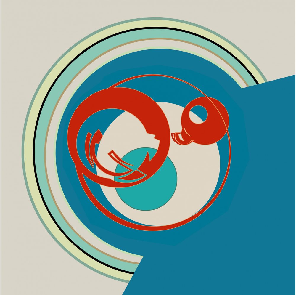 Nowoczesne geometryczne zawirowania autorstwa Alejandra Winkhaus