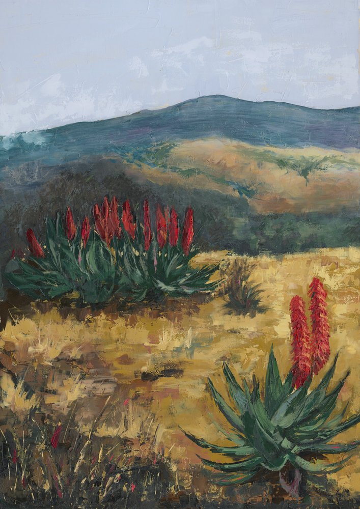 Red Aloes Desert Hills autorstwa Alex Cornell