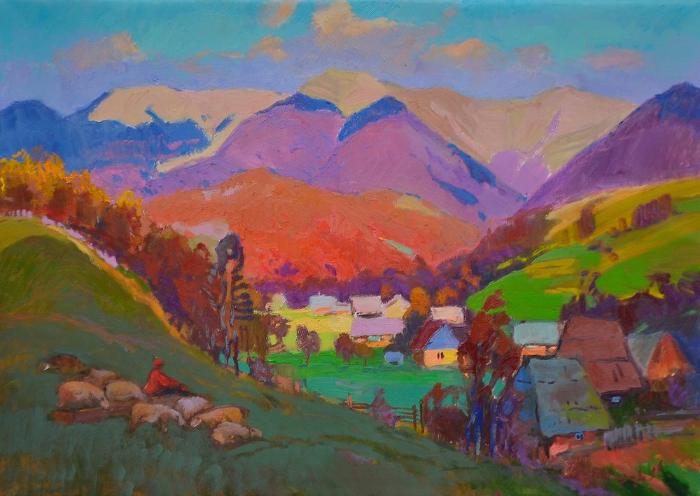 Tętniąca życiem górska wioska autorstwa Alexander Shandor