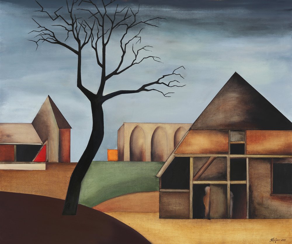 Geometryczny krajobraz wiejski autorstwa Alexander Trifonov