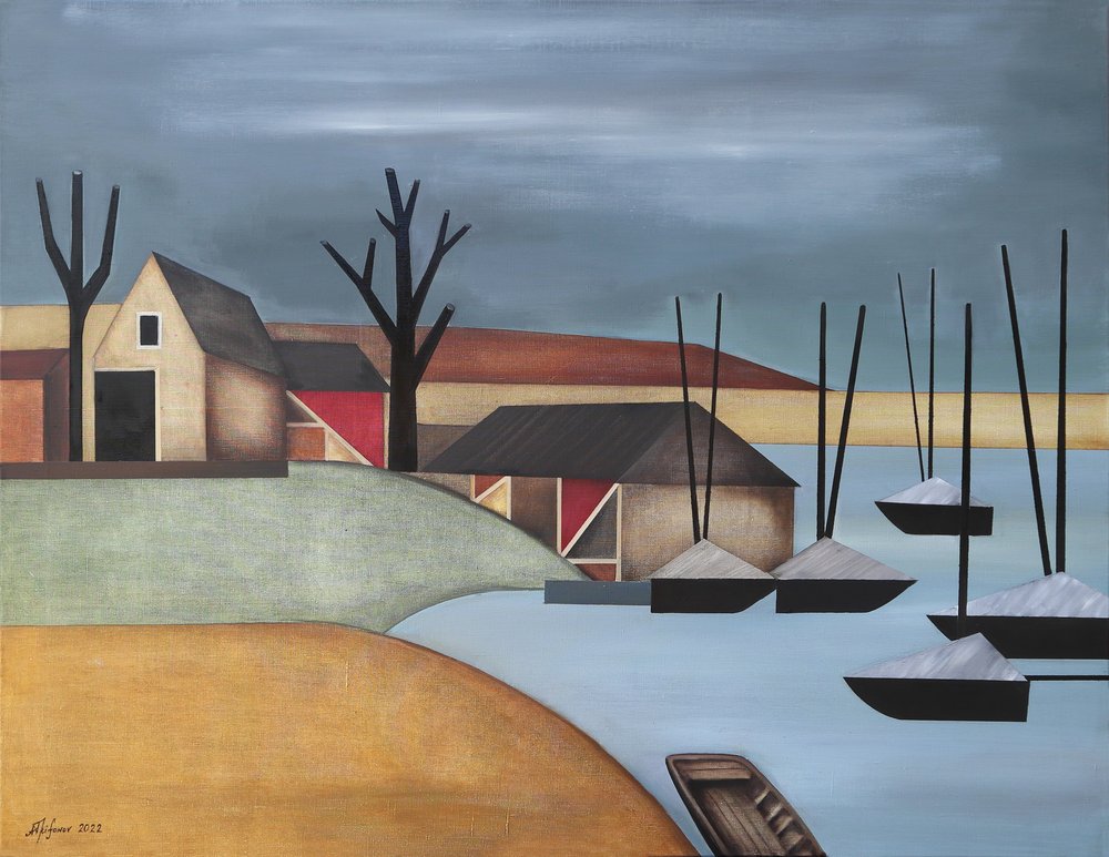 Cicha wioska nad zatoką autorstwa Alexander Trifonov