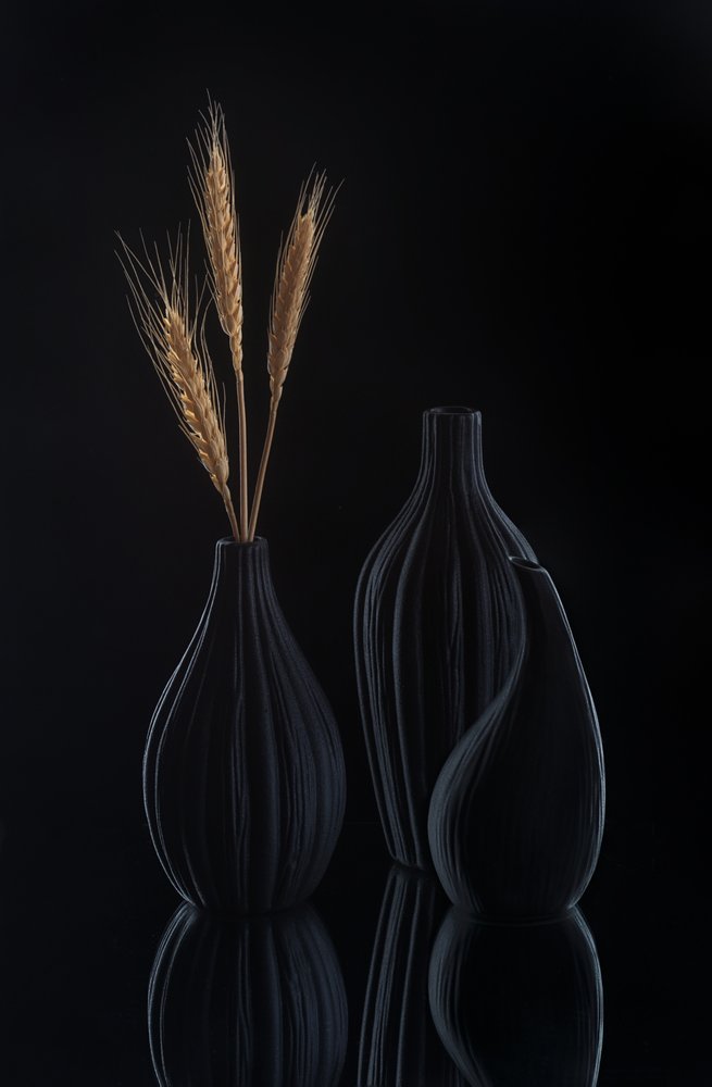 Elegancka ciemna martwa natura autorstwa Alice Sheng