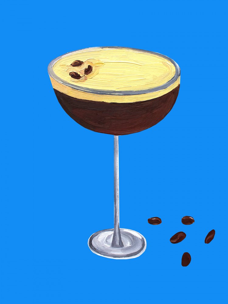 Espresso Martini Blue autorstwa Alice Straker