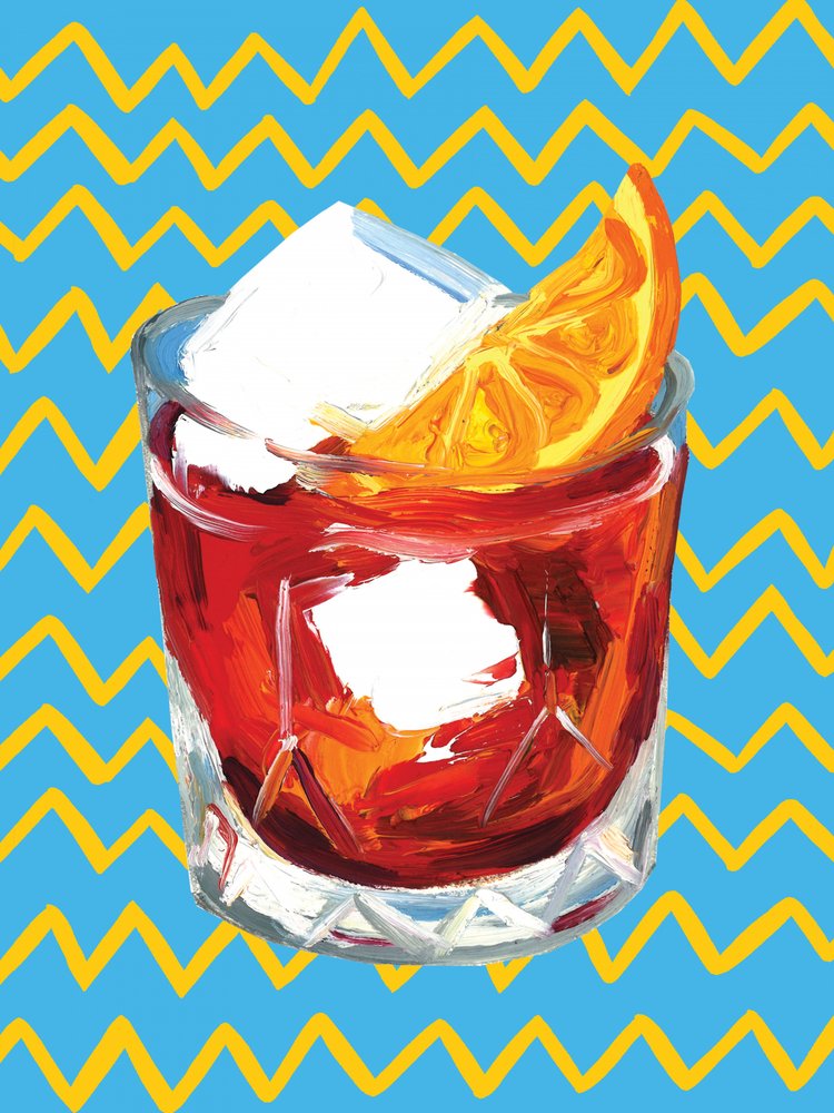 Negroni Blue autorstwa Alice Straker