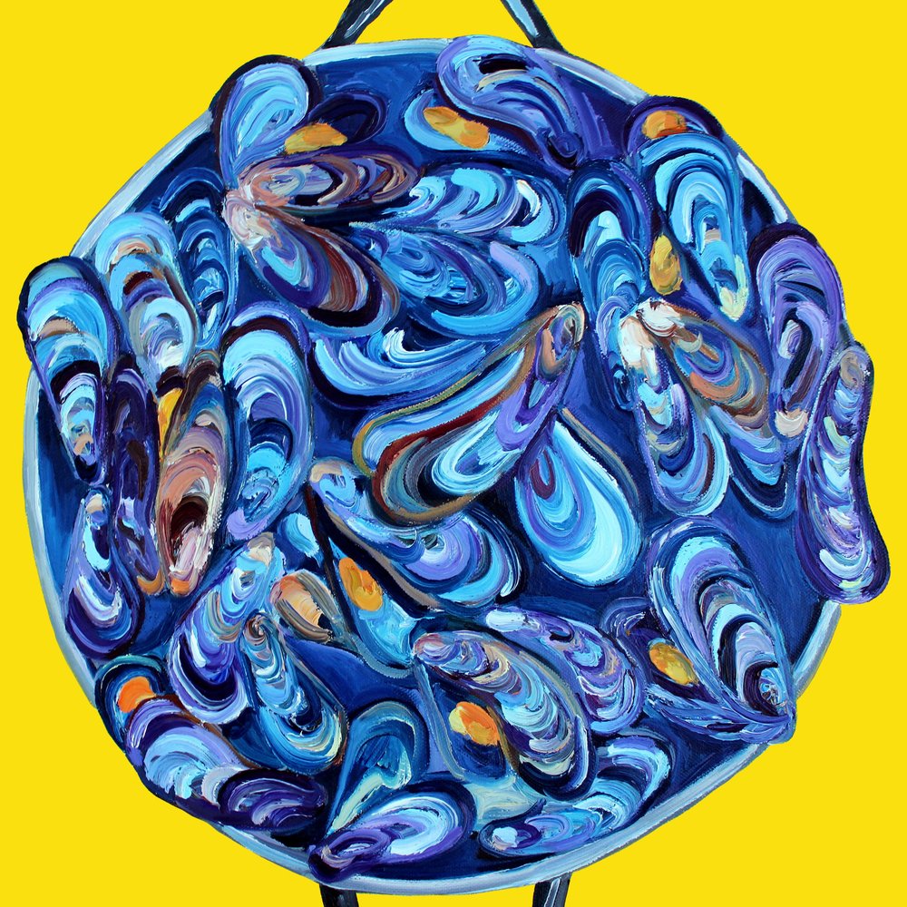 Mydlanki w intensywnym niebieskim kolorze autorstwa Alice Straker