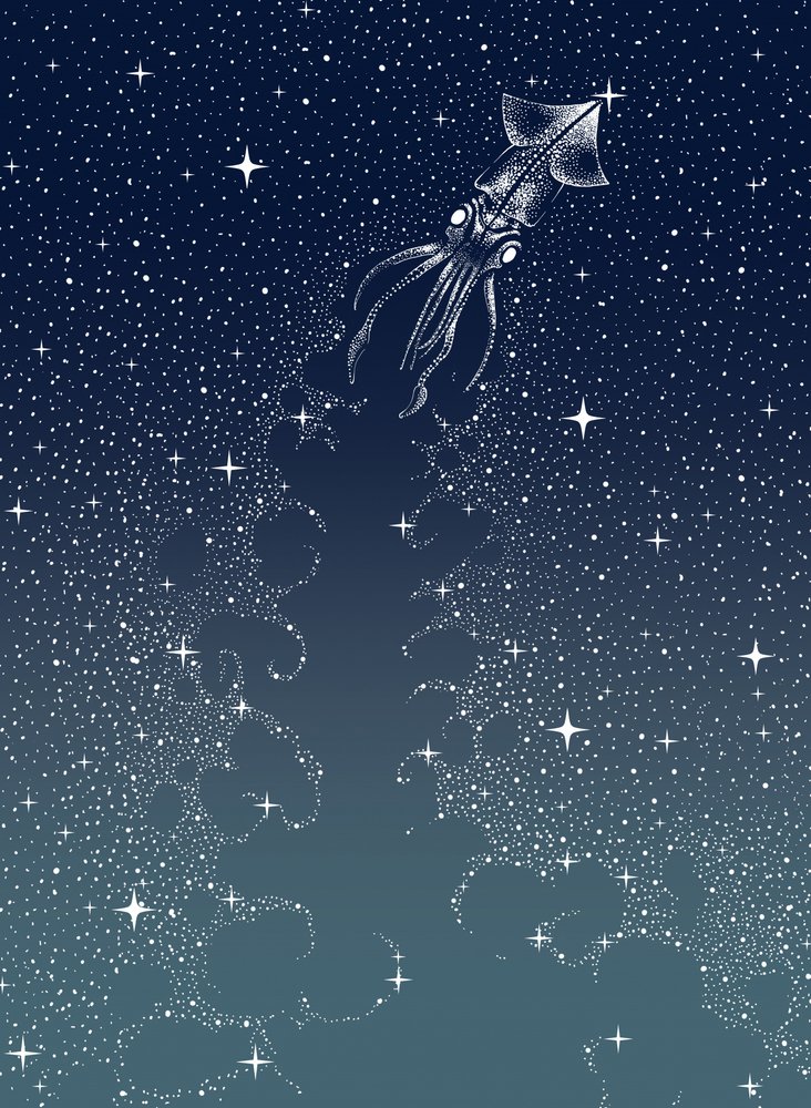 Wznoszenie się Niebiańskiej Kałamarnicy autorstwa Alirıza ÇAKIR