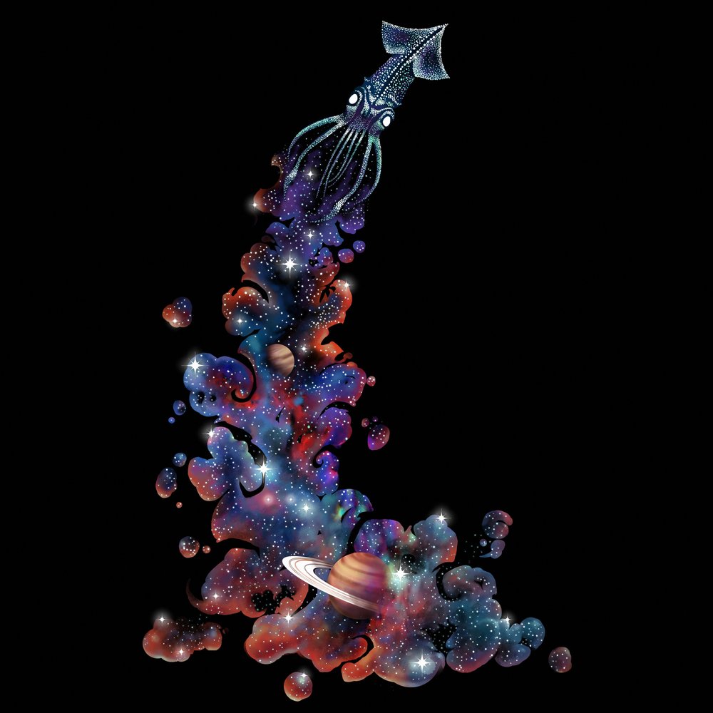 Kosmiczna podróż kałamarnicy autorstwa Alirıza ÇAKIR