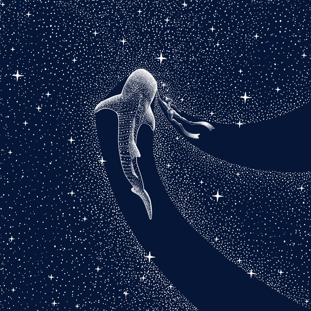 Podróż po galaktyce z rekinem wielorybim autorstwa Alirıza ÇAKIR