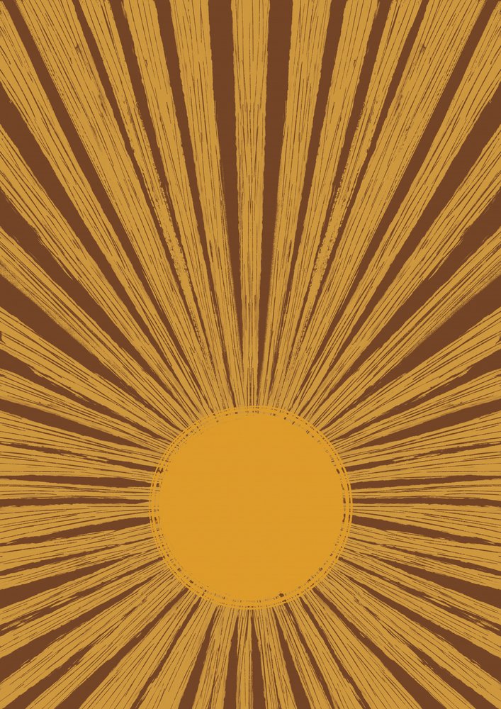 Ciepły styl retro „Sunburst” autorstwa Aliya Putrus