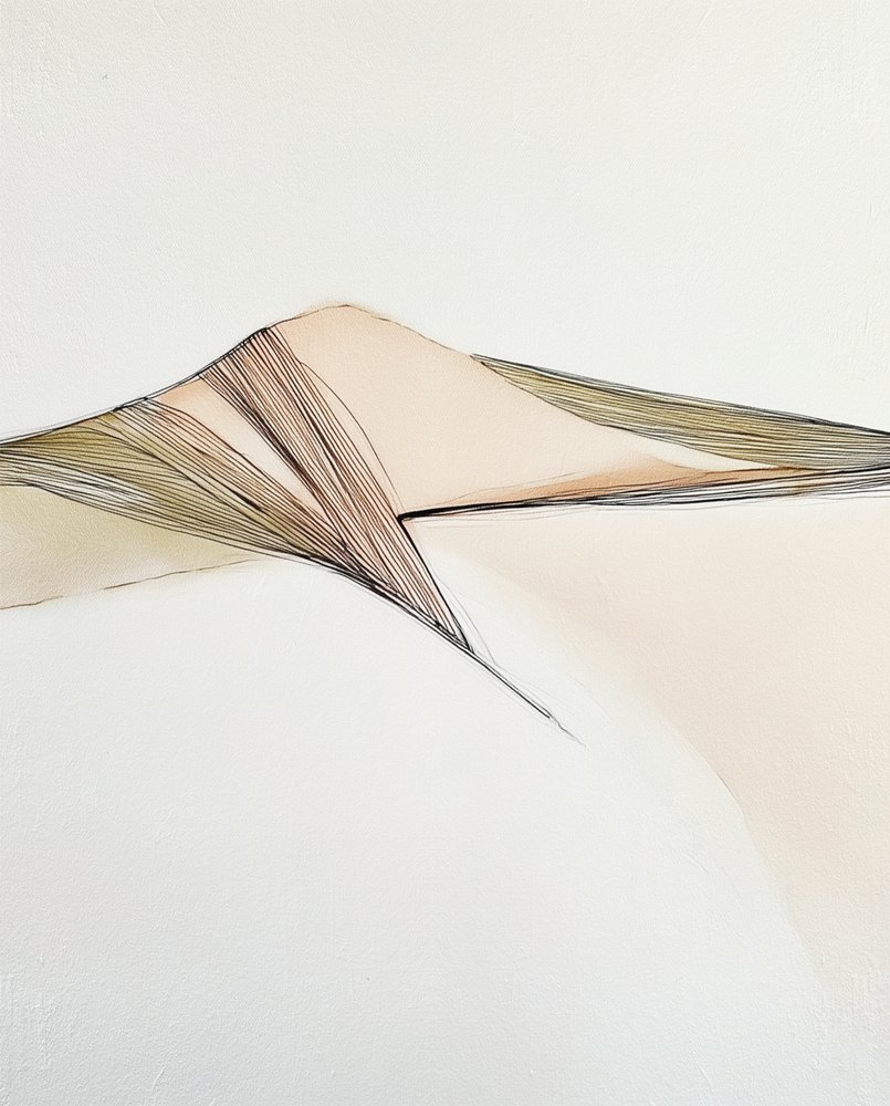 Abstrakcyjny krajobraz wydmowy autorstwa Alma